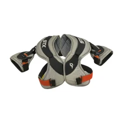 Used STX Thermoflex Lacrosse Shoulder Pads Grey MD