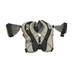 Used STX Thermoflex Lacrosse Shoulder Pads Grey MD