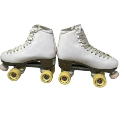 Used Sure Grip QUAD SKATES Senior Roller Quad Skates White Senior 8