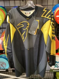 Used Thor Adult Top Black And Optic Yellow 2X