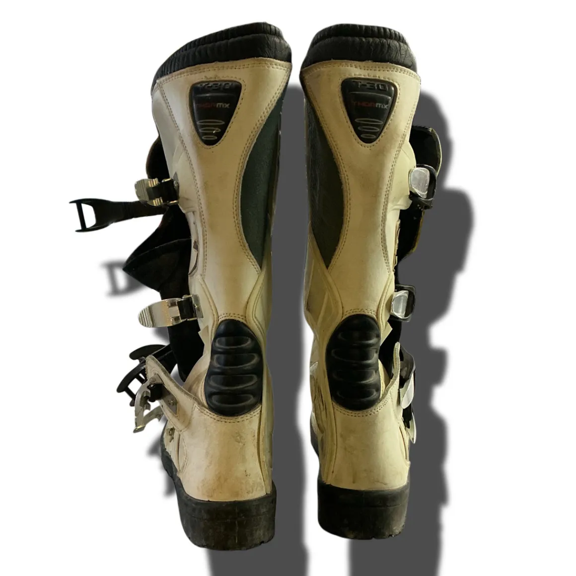 Used Thor THOR MX T-30 SIZE 6 Mens Boots White Senior 6