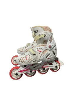 Used TRACER WHITE/RED Junior Aggressive Skates White Adjustable