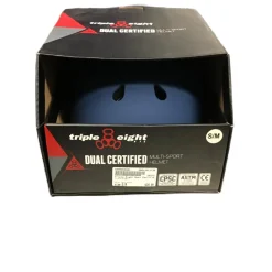 Used Triple Eight Dual Certified Multi-Sport Helmet Navy Blue S/M