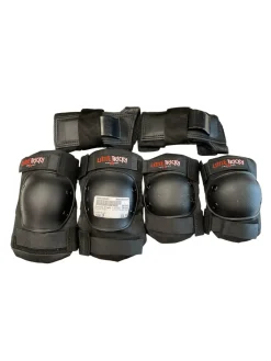 Used Triple Eight LITTLE TRICKY PADS Inline Protective Set Black Junior