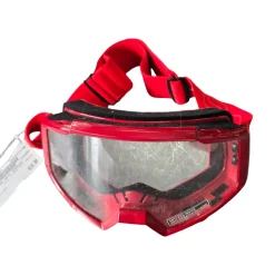 Used TYPHOON MOTO GOGGLES Adult Eyewear Red