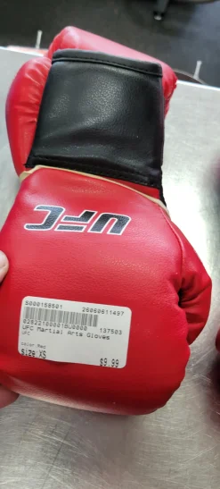 Used UFC Martial Arts Gloves Red XS