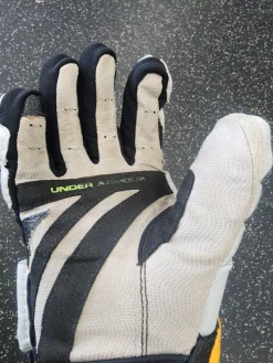 Used Under Armour GLOVES Lacrosse Gloves Mens Grey 13