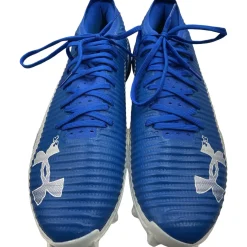 Used Under Armour LAX Cleats Mens Royal Blue Senior 13