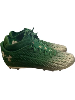 Used Under Armour LAX Cleats Mens Green Senior 9