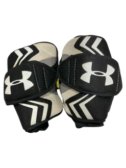 Used Under Armour LAX ELBOW Lacrosse Arm Pads/Guards Black SM
