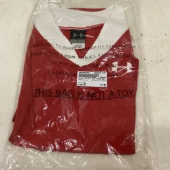 Used Under Armour LAX PRACTICE JERSEY Lacrosse Top Y Red SM