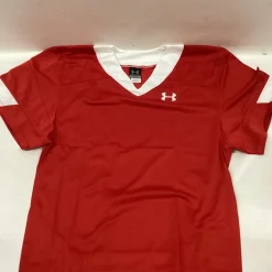 Used Under Armour LAX PRACTICE JERSEY Lacrosse Top Y Red SM