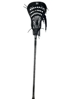 Used Under Armour NEXTGEN JUNIOR ALLOY 6000 Complete Lacrosse Stick Black 38.5