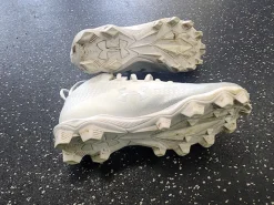 Used Under Armour SPOTLIGHT LAX Cleats Boys White Junior 05