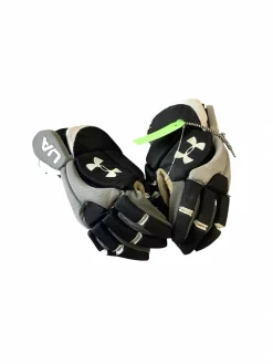 Used Under Armour UA CHARGE GLOVES Lacrosse Gloves Mens Black 16"