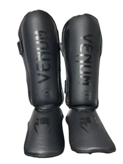 Used Venum Martial Arts Shin Pads Black MD