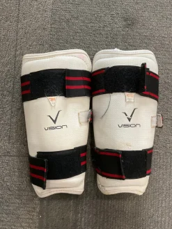 Used Vision Martial Arts Shin Pads White LG
