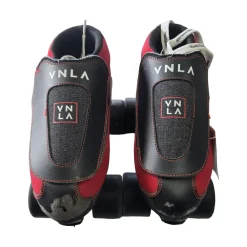 Used VNLA CODE RED ROLLER SKATES 6M/7W Senior Roller Quad Skates Red Senior 6