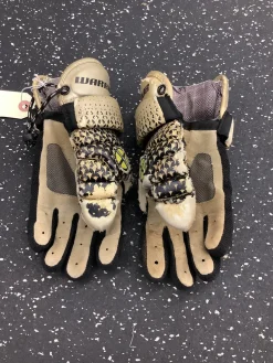 Used Warrior ADRENALINE 6.0 Lacrosse Gloves Junior White XS
