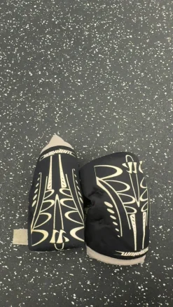 Used Warrior ADRENALINE Lacrosse Arm Pads/Guards Black XS