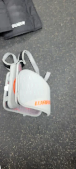 Used Warrior BURN 16 Lacrosse Rib Pads Grey LG