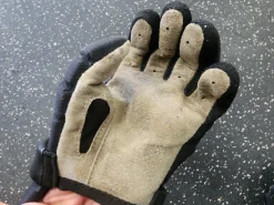 Used Warrior BURN Lacrosse Gloves Junior Black XS