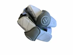 Used Warrior BURN Lacrosse Arm Pads/Guards White MD