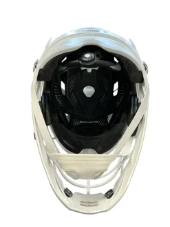 Used Warrior BURN Lacrosse Helmet White MD