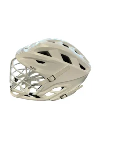Used Warrior BURN Lacrosse Helmet White MD