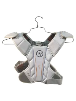 Used Warrior BURN Lacrosse Rib Pads White MD