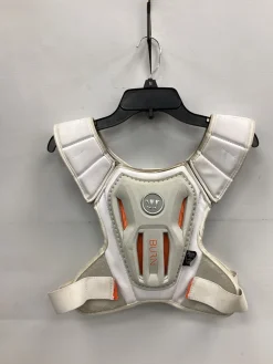 Used Warrior BURN Lacrosse Shoulder Pads White MD