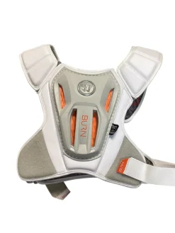 Used Warrior BURN MD SHOULDER PADS Lacrosse Shoulder Pads White MD