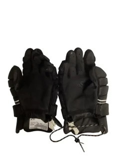 Used Warrior BURN NEXT Lacrosse Gloves Junior Black MD