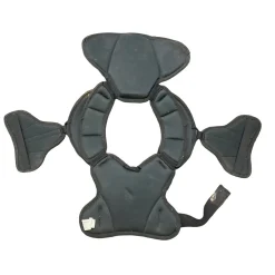 Used Warrior BURN NEXT LAX SHOULDER PADS Lacrosse Shoulder Pads Black LG
