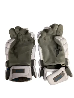 Used Warrior EVO Lacrosse Gloves Mens White MD