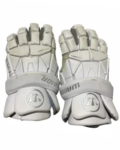 Used Warrior EVO Lacrosse Gloves Mens White LG
