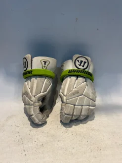 Used Warrior EVO Lacrosse Gloves Mens White 20"
