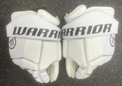 Used Warrior FAT BOY GOALIE BOX LAX Goalie Gloves M White SM