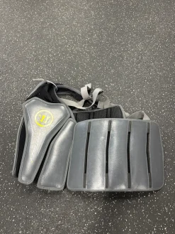 Used Warrior FATBOY RIB PADS Lacrosse Rib Pads Grey LG