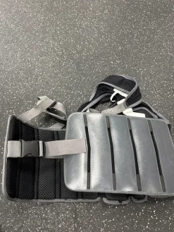 Used Warrior FATBOY RIB PADS Lacrosse Rib Pads Grey LG