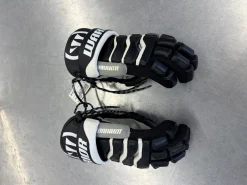 Used Warrior HYPNO IV Lacrosse Gloves Mens Navy Blue LG