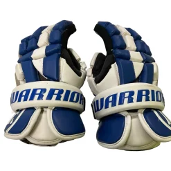 Used Warrior Lacrosse Gloves Junior White LG