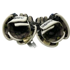 Used Warrior Lacrosse Gloves Junior White LG