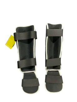 Used Warrior Martial Arts Shin Pads Black MD