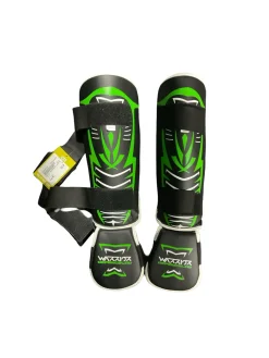Used Warrior Martial Arts Shin Pads Black MD