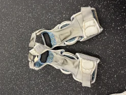 Used Warrior PC Lacrosse Arm Pads/Guards Grey LG