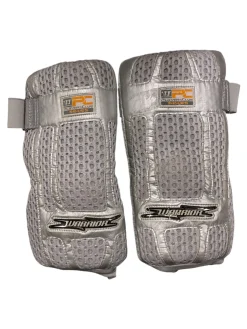 Used Warrior PLAYER CLUB Lacrosse Arm Pads/Guards Silver MD