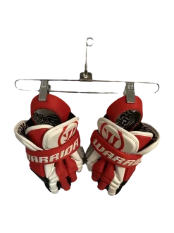 Used Warrior VAPOR TEK Lacrosse Gloves Mens Red LG