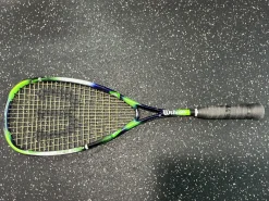 Used Wilson POWER HOLES Adult Squash Racquet Green Unknown