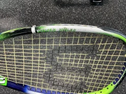 Used Wilson POWER HOLES Adult Squash Racquet Green Unknown